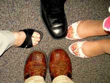 Feet on ground