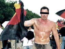 German nationalist festival participant
